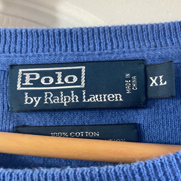 Polo Ralph Lauren blue sweater size XL - Picture 2 of 2